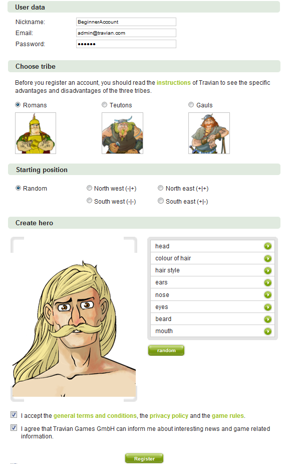 homepage